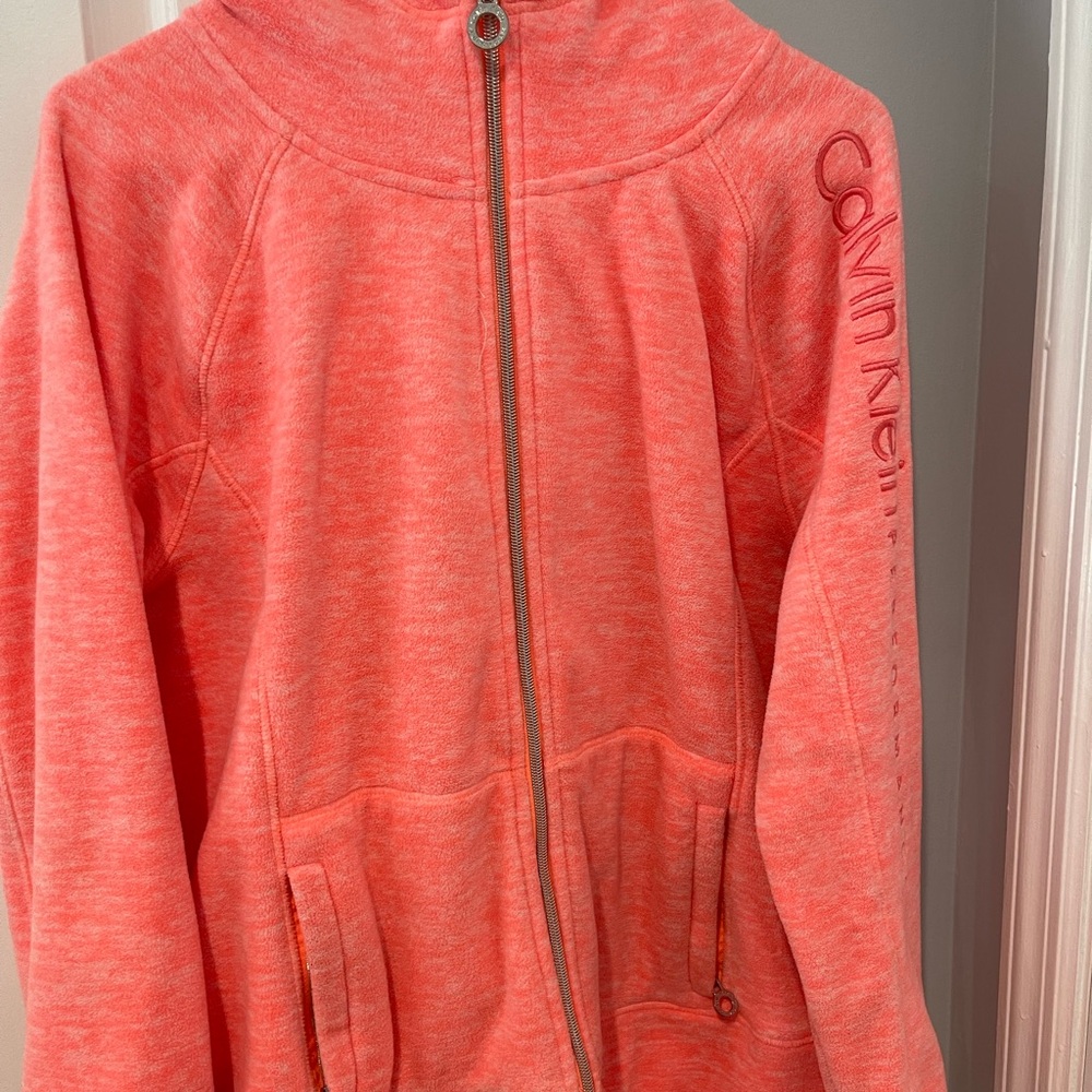 Calvin Klein Coral Zip-Up Jacket